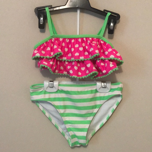 J. Khaki Girls Size 6 Polka Dot Bikini EUC! - Picture 2 of 8